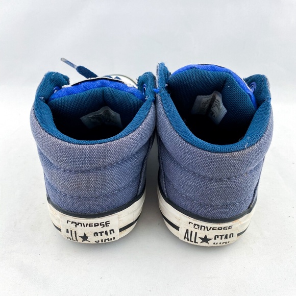 *SOLD* Converse Blue White Casual Kids Sneakers - Picture 4 of 7